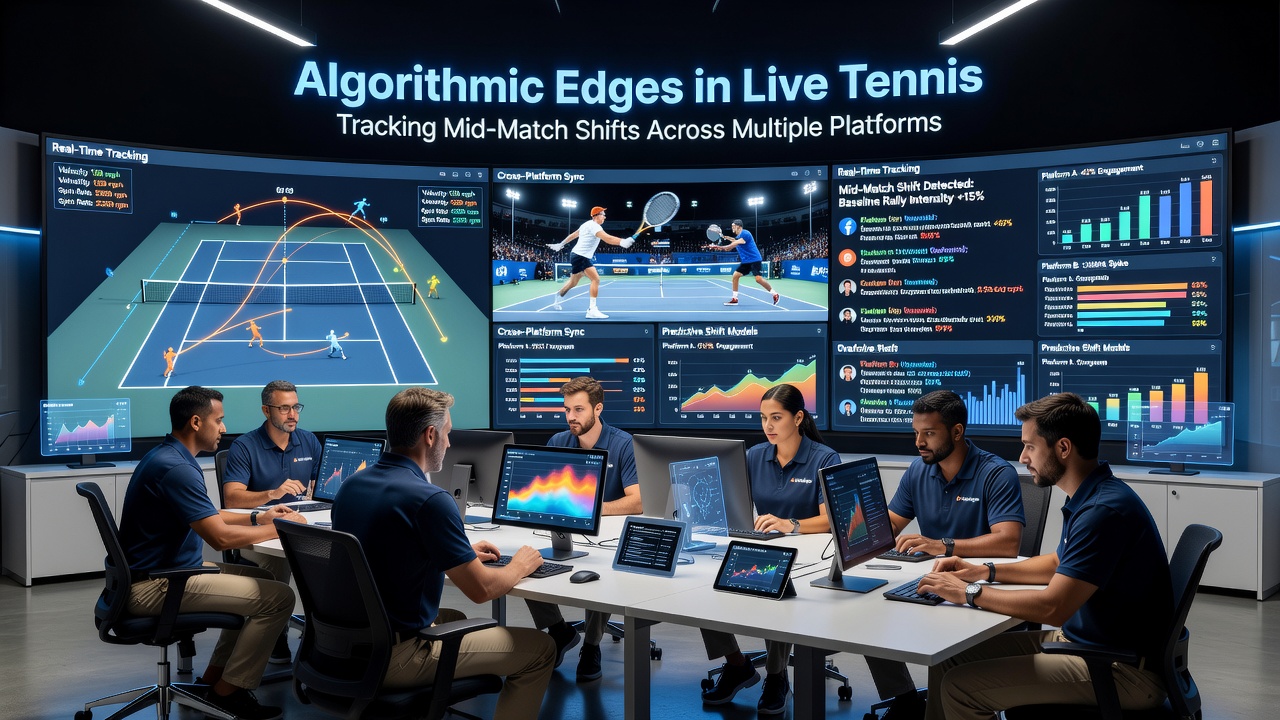 Tennis betting dashboard showing live odds comparison across platforms
