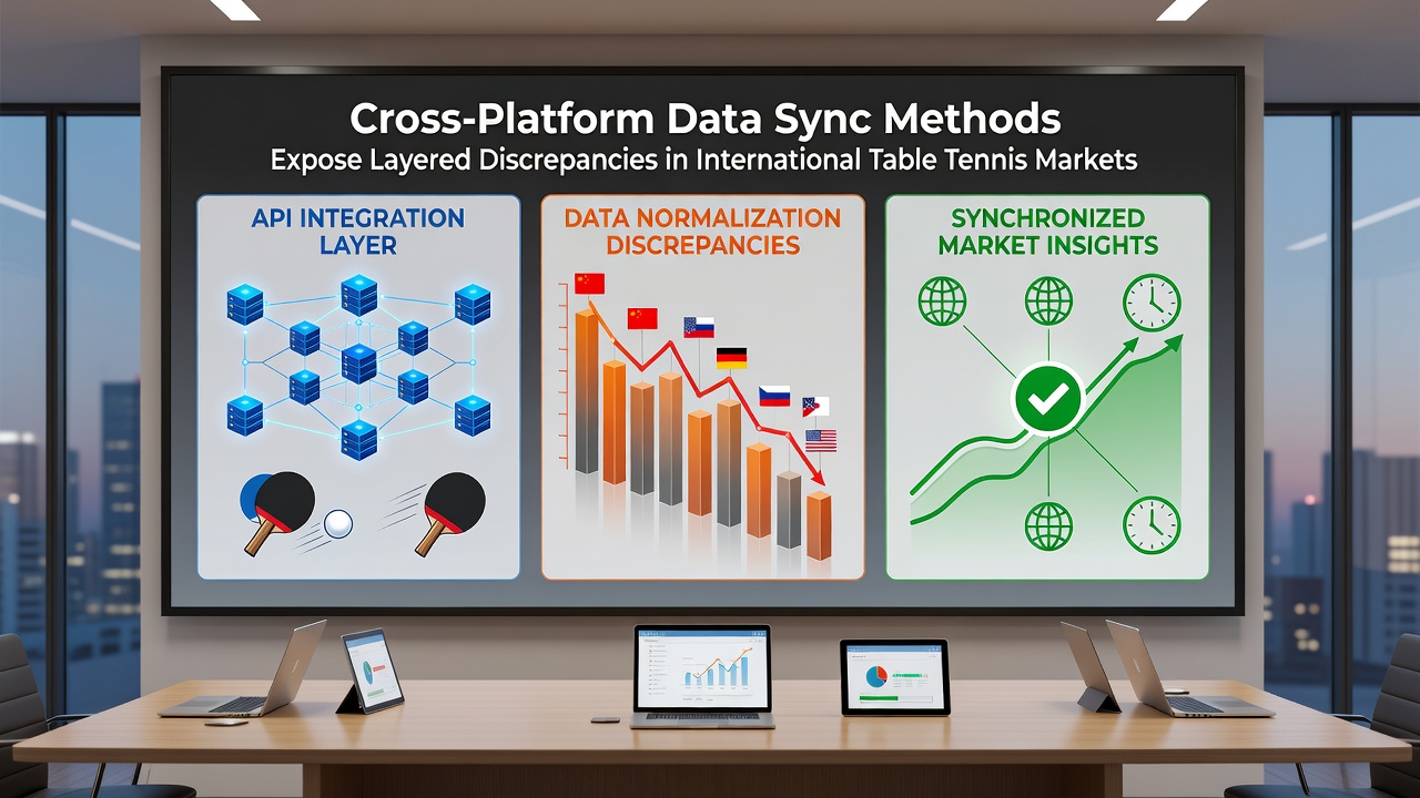Diagram illustrating layered data synchronization processes and resulting odds discrepancies in table tennis markets