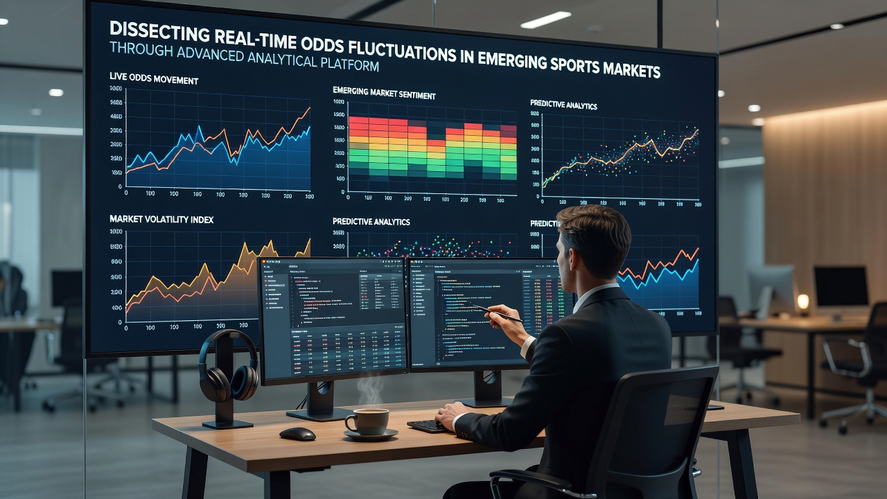 Data visualization tools analyzing odds volatility patterns in real time across international emerging sports events