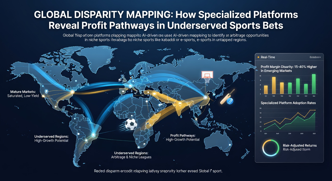 Analytics interface displaying disparity heatmaps for underserved sports betting sectors worldwide