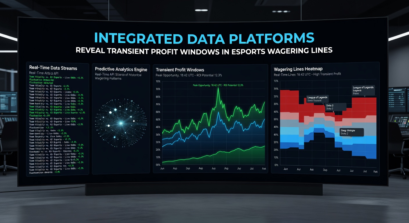 Analytics dashboard highlighting fleeting arbitrage opportunities in esports live betting lines detected by integrated platforms