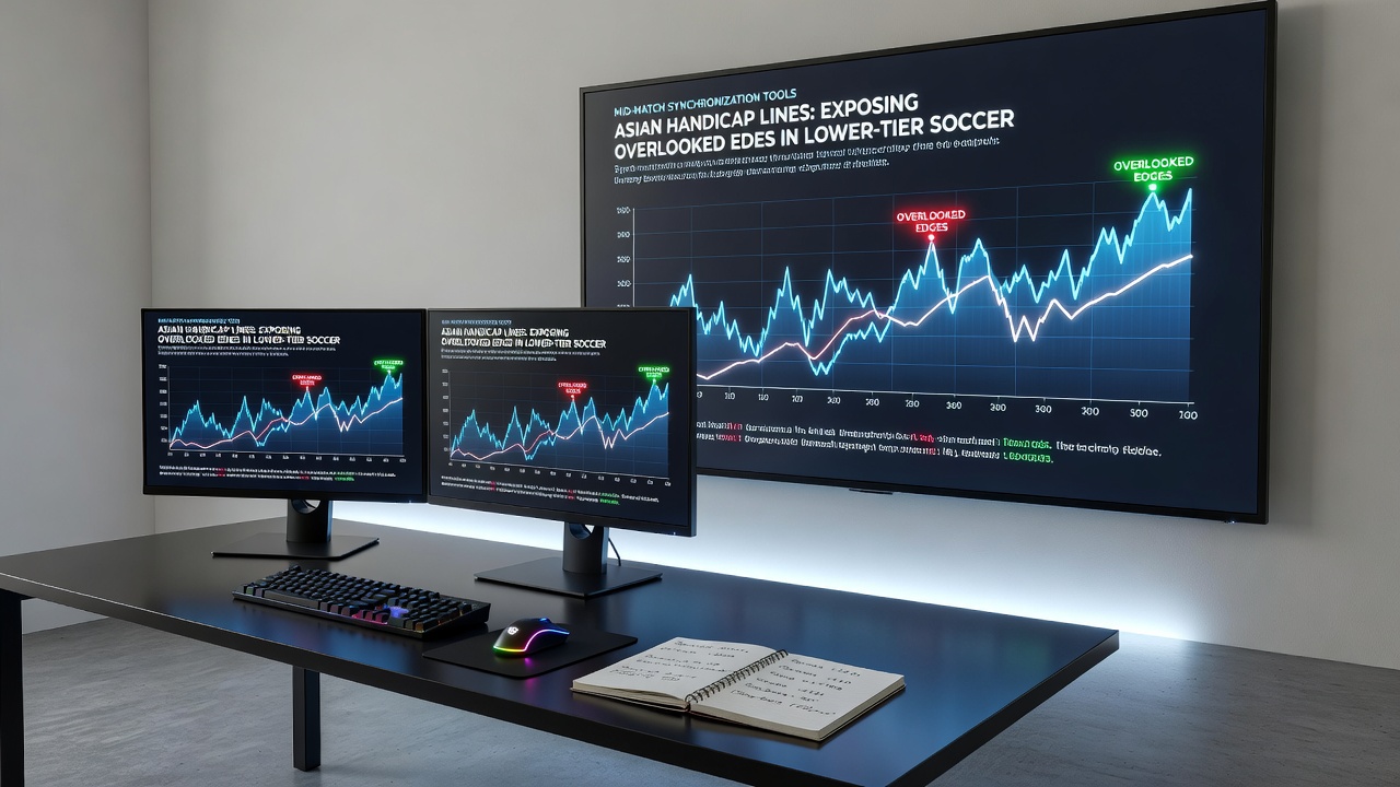 Live dashboard displaying Asian handicap discrepancies in lower-league soccer matches