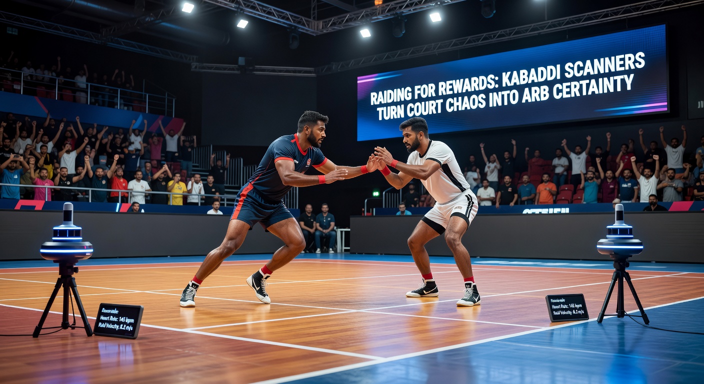 Close-up of kabaddi scanner interface displaying live arbitrage opportunities during a Pro Kabaddi match, with odds tables and profit calculators highlighted