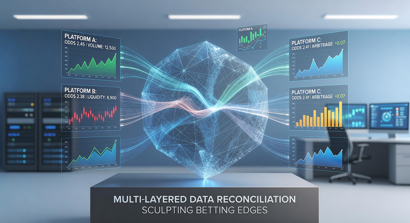 Visualization of layered data reconciliation identifying pricing discrepancies